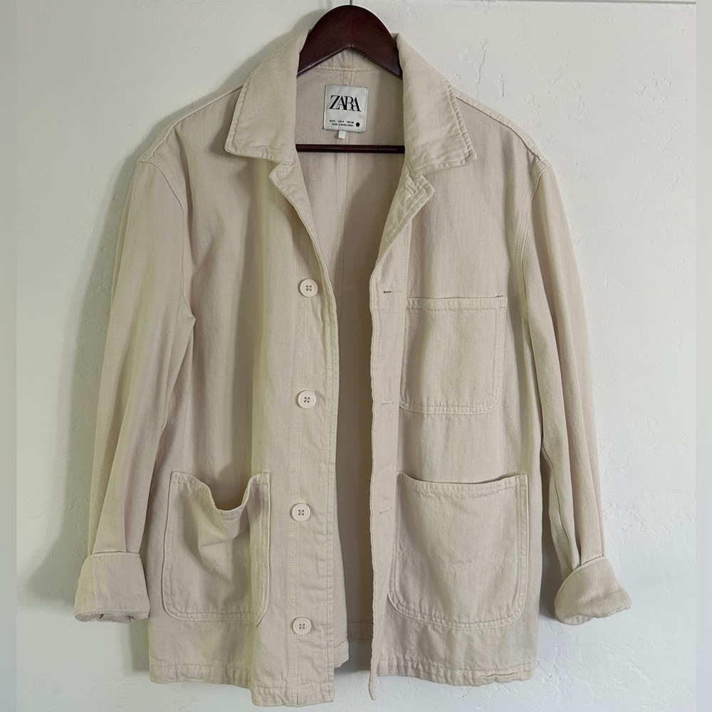 Zara Women’s Beige Utility Jacket